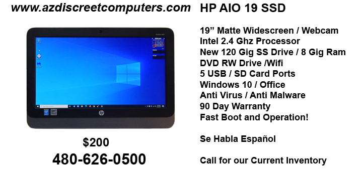 HP AIO 19 SSD